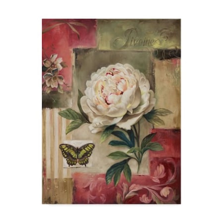 Lisa Audit 'Rose And Butterfly 2' Canvas Art,14x19